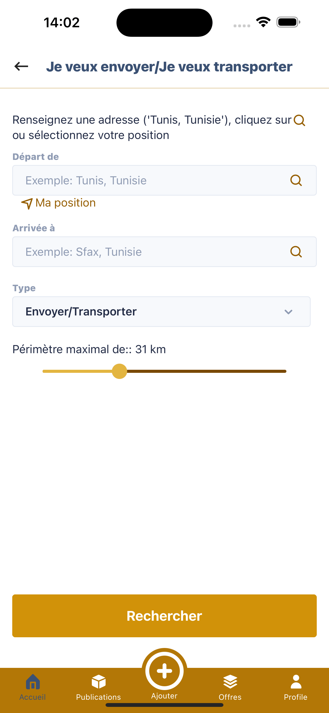 Rechercher un transporteur particulier / colis sur Hezzly