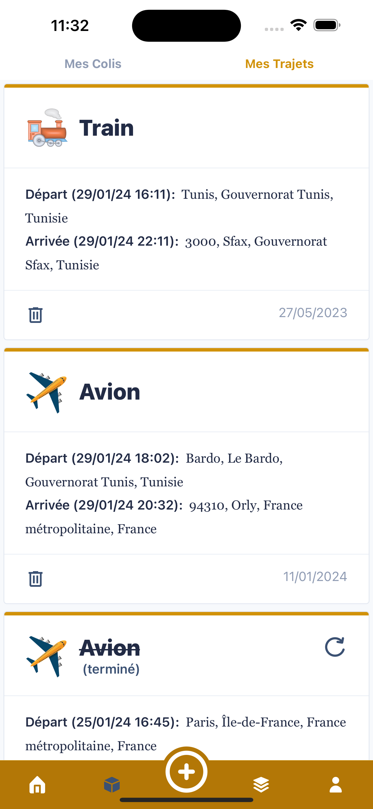 Liste des transporteurs sur Hezzly